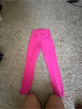 lululemon athletica Bright Pink High-Waist Leggings